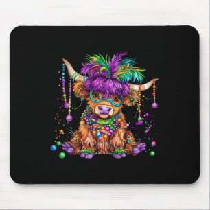 Mousepad Bela Vaca Mardi Gras Engraçadas Vacas Homens Mulhe