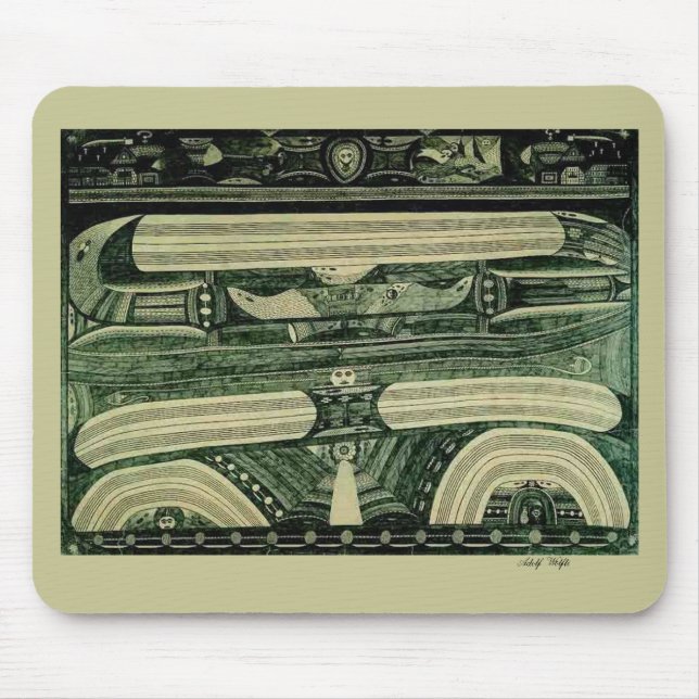 Mousepad Belas artes da "gasolina" de Wölfli (Frente)