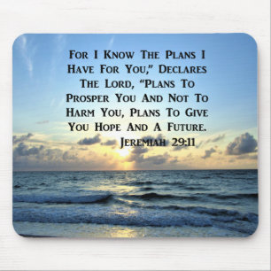MOUSEPAD BELAS ESCADAS AZUIS JEREMIAH 29:11 FOTO