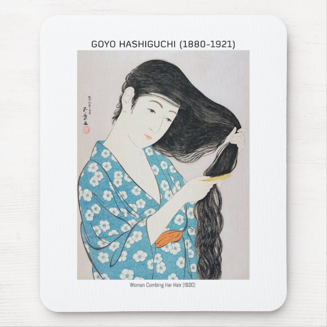 Mousepad Belas mulheres japonesas - Goyō Hashiguchi (Frente)