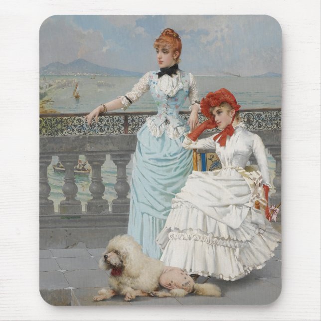Mousepad Belas napolitanas (Jovens Italianas Elegantes) (Frente)