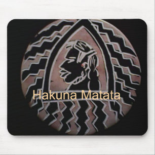 Mousepad Beleza Africana: Bongo Maasai Retrai Arte Tribal