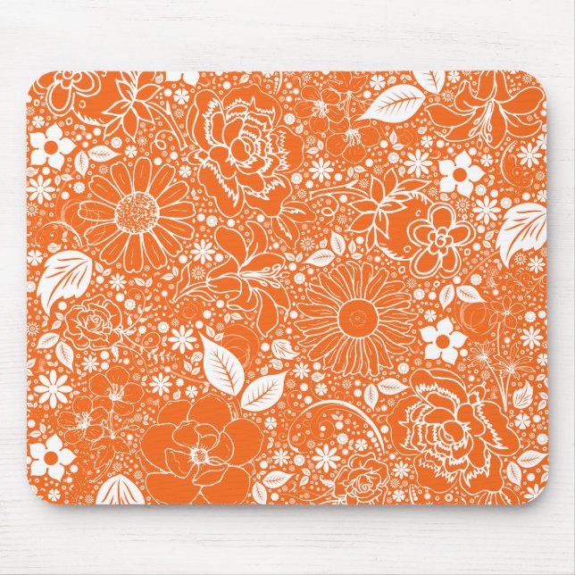 Mousepad Beleza Botânica - Pad Laranja do Mouse (Frente)