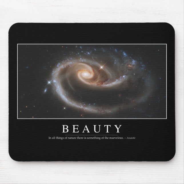 Mousepad Beleza: citação inspiracional 3 (Frente)