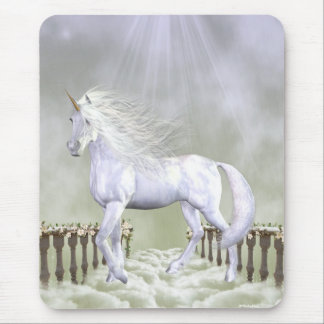 Mousepad Beleza do branco do unicórnio