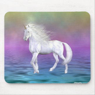 Mousepad Beleza do branco do unicórnio