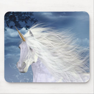 Mousepad Beleza do branco do unicórnio