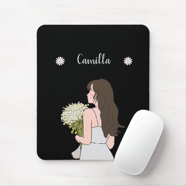 Mousepad Beleza e Bytes Floral (Com mouse)