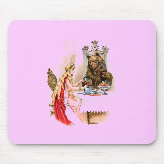 Mousepad Beleza e o Pad do Mouse da Besta (Frente)