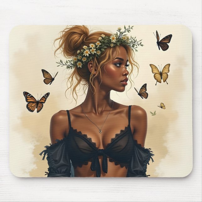 Mousepad Beleza Etérea em Flor (Frente)