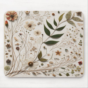 Mousepad Beleza Natural Flores Botânicas & Folhas