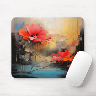 Mousepad Beleza Oculta – Arte Moderna Floral Abstrata