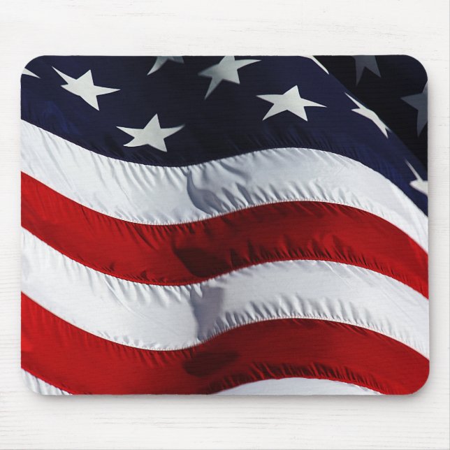 Mousepad Beleza Patriótica da Bandeira Americana (Frente)
