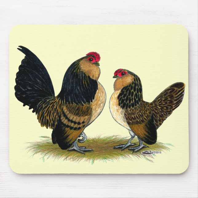 Mousepad Belga d'Anvers Bantams: Quail (Frente)