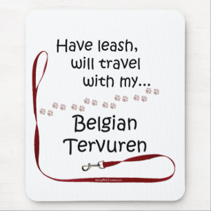 Mousepad Belga Tervuren Viagem Leash