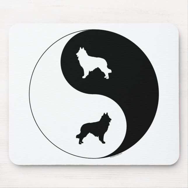 Mousepad Belga Tervuren Yin Yang (Frente)