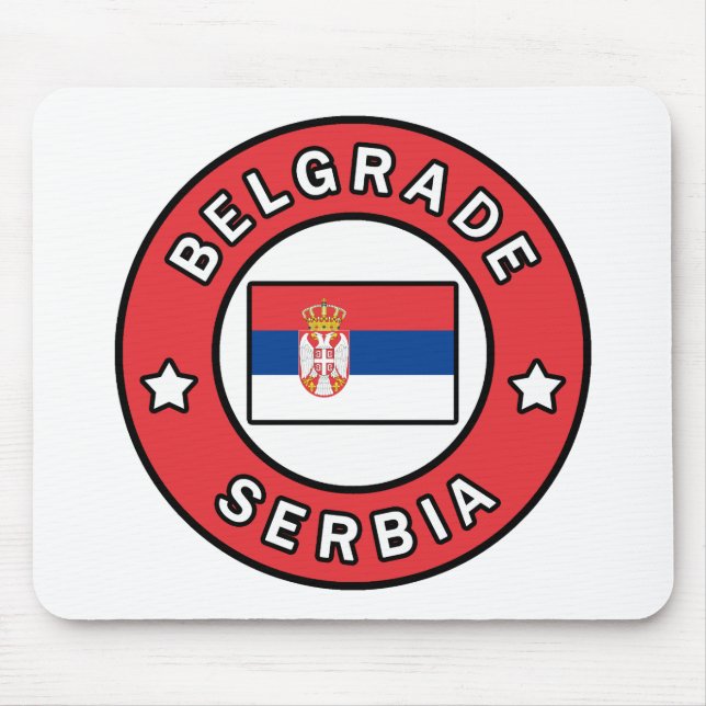Mousepad Belgrado Sérvia (Frente)