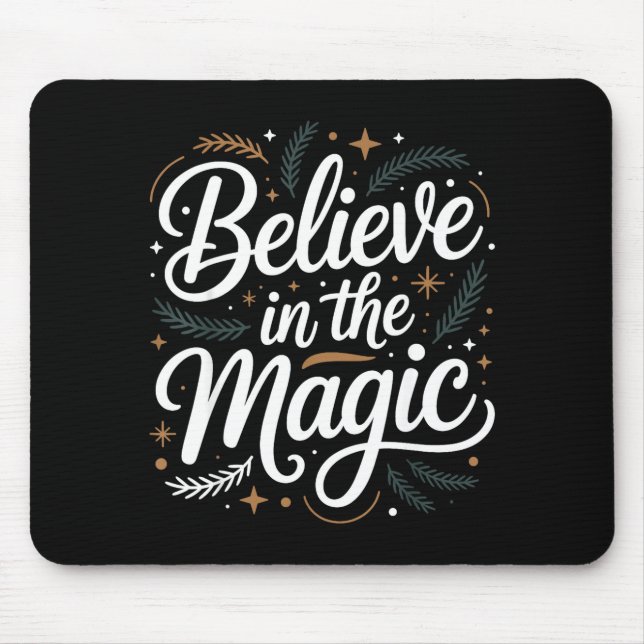 Mousepad Believe In The Magic Christmas Insred Holiday Remi (Frente)
