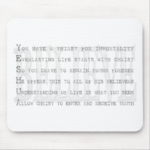 Mousepad Believe Yeshua. Christian