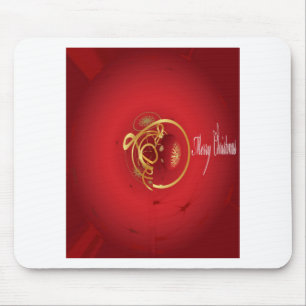 Mousepad Beliscos de Natal Vermelho têm um belo dia