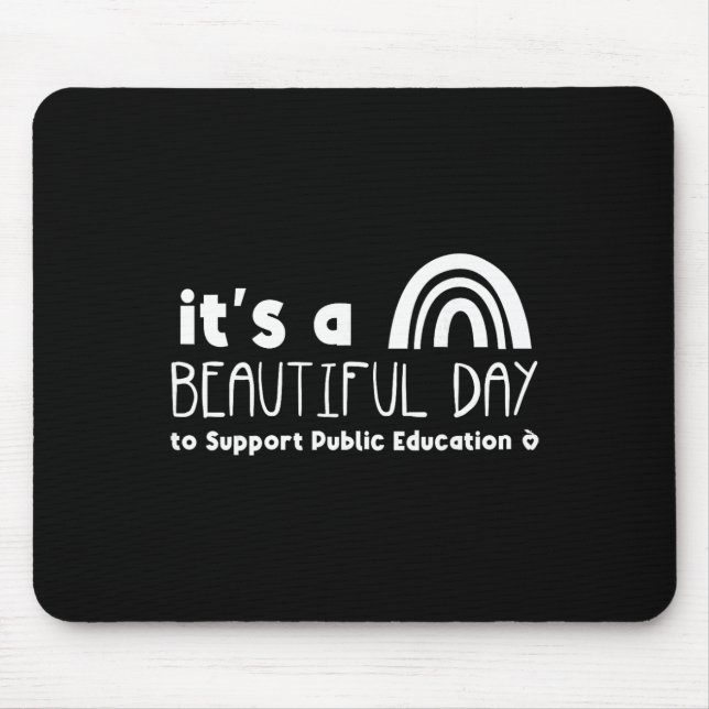 Mousepad Belíssimo Dia Para Apoiar o Professor de Educação  (Frente)