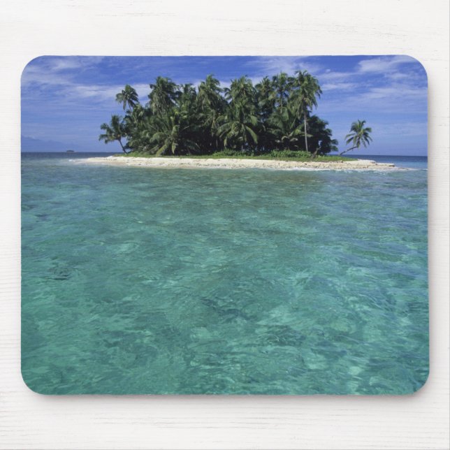 Mousepad Belize, Recife de Barreira, Ilha ou cayo sem nome. (Frente)