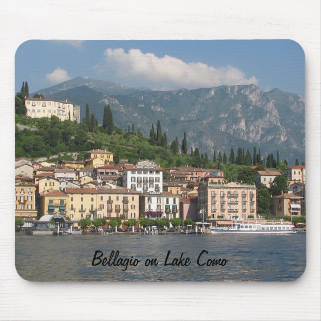 Mousepad Bellagio no lago Como (Frente)