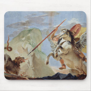 Mousepad Bellerophon, Pegasus de montada, massacrando o