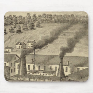Mousepad Belmont Glass Works, Bellaire, Ohio