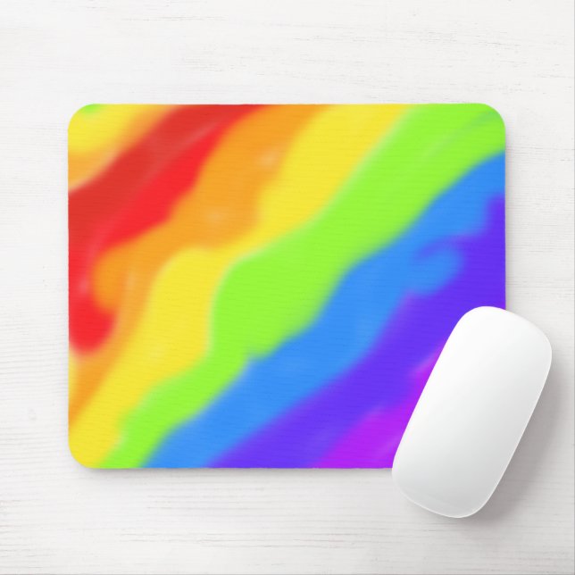 Mousepad Belo Abstrato Rainbow Design (Com mouse)