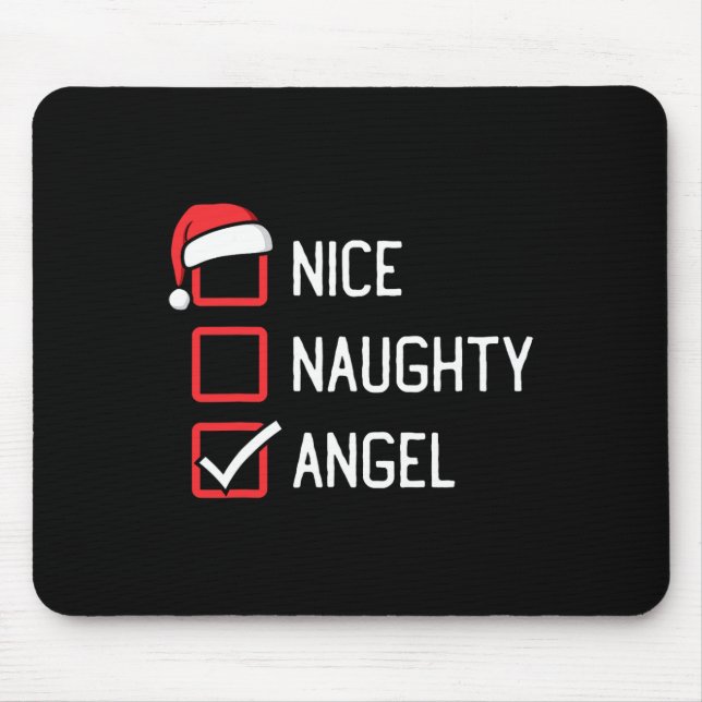 Mousepad Belo Anjo de Lista Negra Natal 1 (Frente)