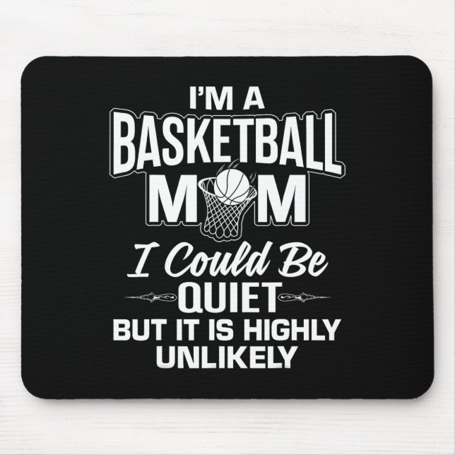 Mousepad Belo Basquete Mãe Merch - Design de Mães Única (Frente)