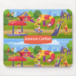 Mousepad Belo Brincadeira Colorida Crianças