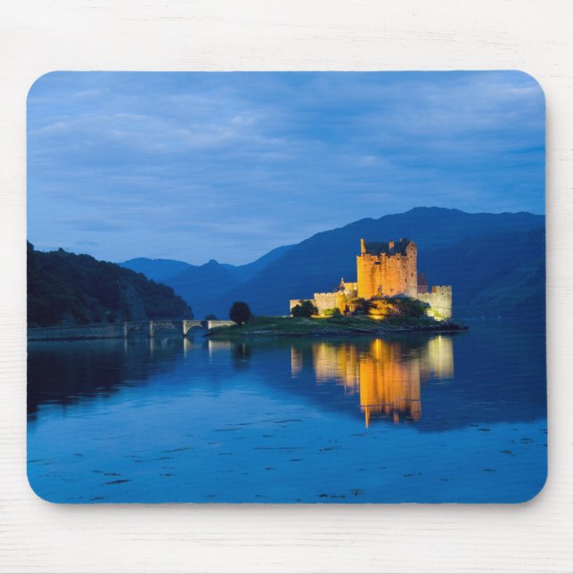 Mousepad Belo castelo de Eileen Donan, em Dornie Ocidental (Frente)