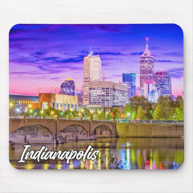 Mousepad Belo Centro Indianápolis, Indiana, EUA (Frente)