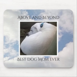 Mousepad Belo Céu Nublado Melhor Cachorro Mãe Calma Azul
