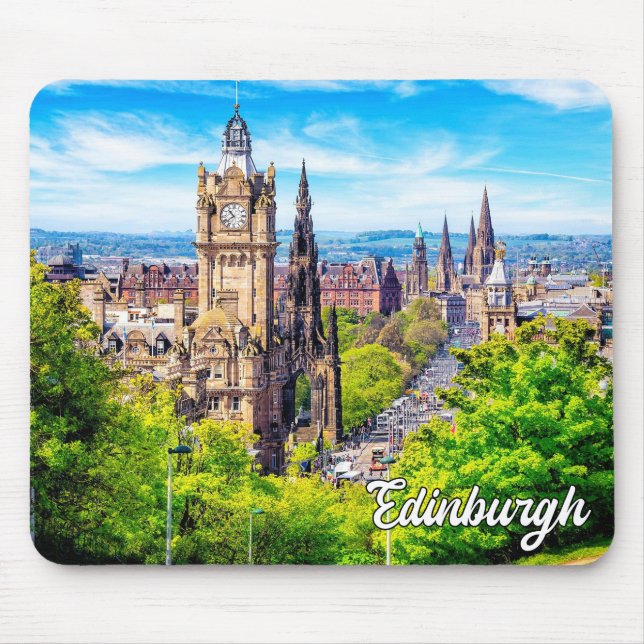 Mousepad Belo Edimburgo, Escócia, Reino Unido (Frente)