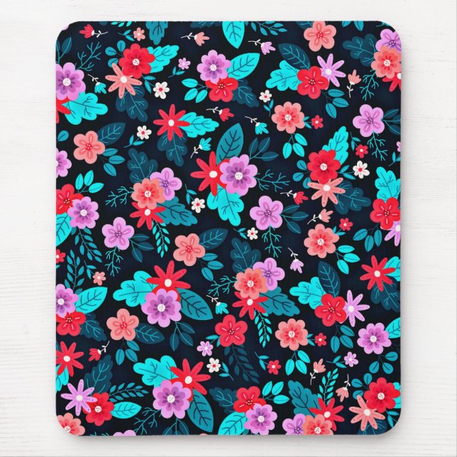 Mousepad Belo Esquema Ditsy Floral Padrão-56576 (Frente)