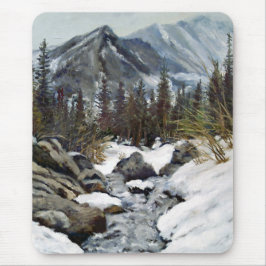 Mousepad Belo Estes Park Colorado Córrego de Inverno Rato 