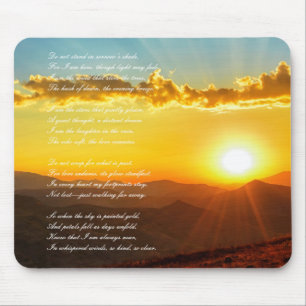Mousepad Belo Funeral / Poema de Eulogia