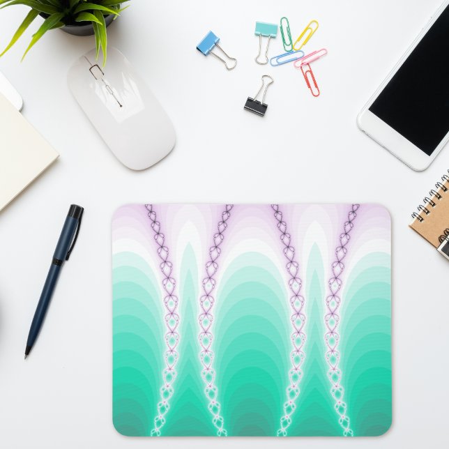 Mousepad Belo Gradiente Verde Roxo Fratural (Criador carregado)