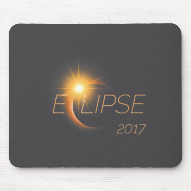 Mousepad Belo Gráfico do Eclipse Solar 2017 (Frente)