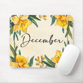 Mousepad Belo mês de nascimento Flores/Dezembro