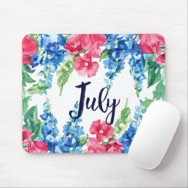 Mousepad Belo mês de nascimento Flores/Julho