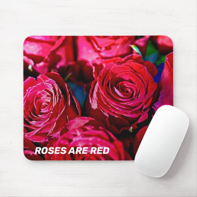 Mousepad Belo Monte De Rosas vermelhas (Com mouse)