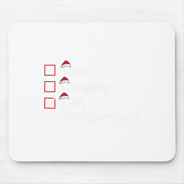 Mousepad Belo Natal Gato Deixado Sem Controlo (Frente)