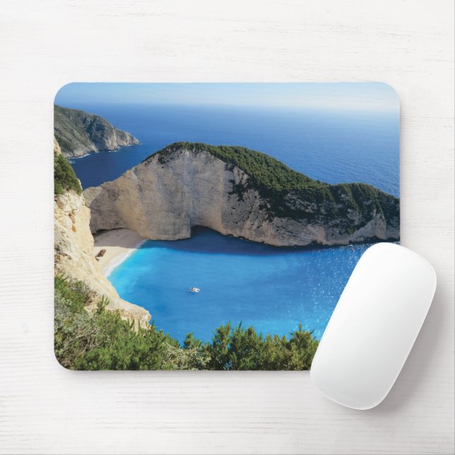 Mousepad Belo Navagio Beach, Grécia (Com mouse)