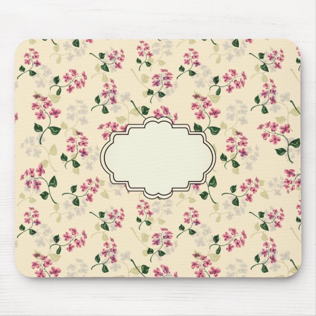Mousepad Belo padrão floral sem descontinuidades esqueça-me (Frente)