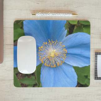 Mousepad Belo Pão de Mouse Floral Azul