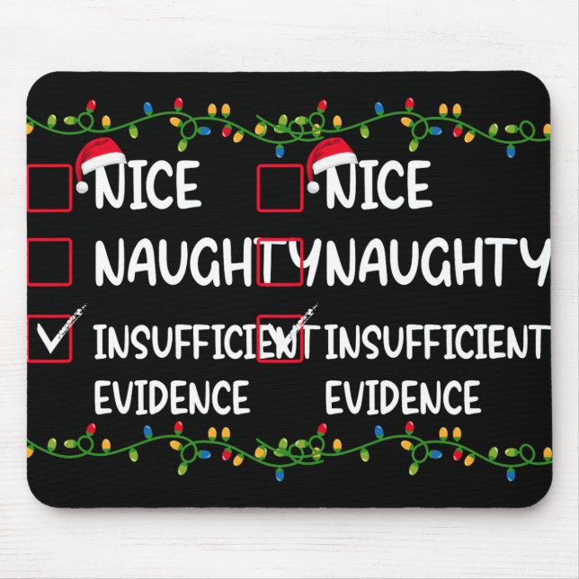 Mousepad Belo Papai noel Insuficiente de Provas Natal (Frente)